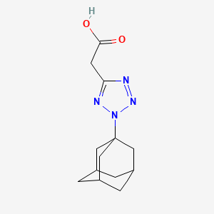 molecular formula C13H18N4O2 B2400113 (2-Adamantan-1-yl-2H-tetrazol-5-yl)-acetic acid CAS No. 842977-10-0