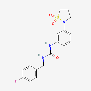 1-(3-(1,1-Dioxidoisothiazolidin-2-yl)phenyl)-3-(4-fluorobenzyl)urea