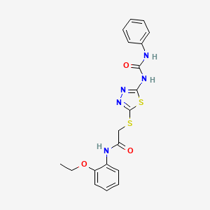 N-(2-ethoxyphenyl)-2-((5-(3-phenylureido)-1,3,4-thiadiazol-2-yl)thio)acetamide