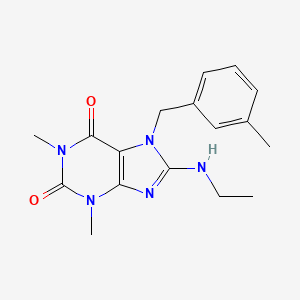 8-(ethylamino)-1,3-dimethyl-7-(3-methylbenzyl)-1H-purine-2,6(3H,7H)-dione