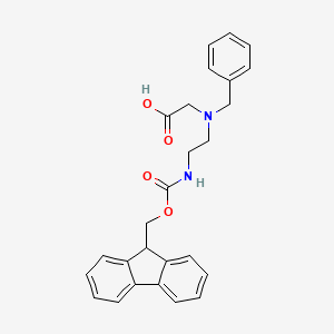 molecular formula C26H26N2O4 B2400142 2-[Benzyl-[2-(9H-fluoren-9-ylmethoxycarbonylamino)ethyl]amino]acetic acid CAS No. 2137774-83-3
