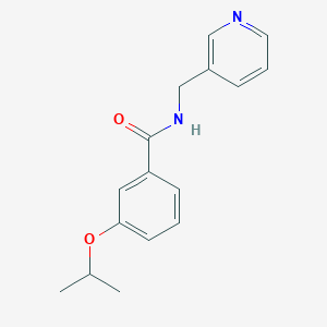 molecular formula C16H18N2O2 B240017 3-isopropoxy-N-(3-pyridinylmethyl)benzamide 