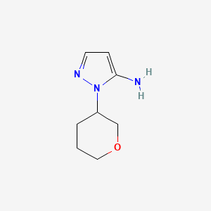 molecular formula C8H13N3O B2400182 1-(oxan-3-yl)-1H-pyrazol-5-amine CAS No. 1341295-64-4
