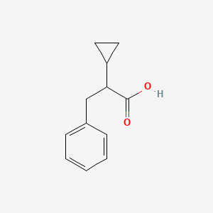 2-Cyclopropyl-3-phenylpropanoic acid