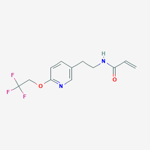 N-[2-[6-(2,2,2-Trifluoroethoxy)pyridin-3-yl]ethyl]prop-2-enamide