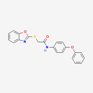 2-(1,3-benzoxazol-2-ylsulfanyl)-N-(4-phenoxyphenyl)acetamide