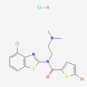 5-bromo-N-(4-chlorobenzo[d]thiazol-2-yl)-N-(2-(dimethylamino)ethyl)thiophene-2-carboxamide hydrochloride