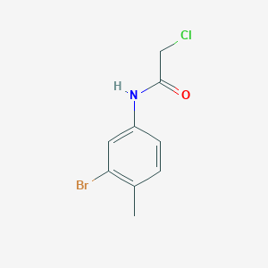molecular formula C9H9BrClNO B2400223 N-(3-bromo-4-methylphenyl)-2-chloroacetamide CAS No. 746608-45-7