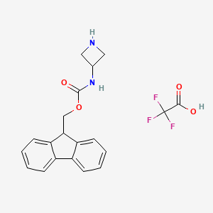 9H-Fluoren-9-ylmethyl N-(azetidin-3-yl)carbamate;2,2,2-trifluoroacetic acid