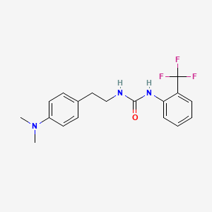 molecular formula C18H20F3N3O B2400251 1-(4-(Dimethylamino)phenethyl)-3-(2-(trifluoromethyl)phenyl)urea CAS No. 1207054-95-2