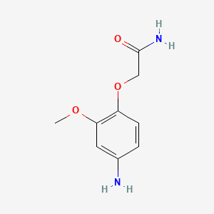 molecular formula C9H12N2O3 B2400259 2-(4-Amino-2-methoxyphenoxy)acetamide CAS No. 893766-30-8