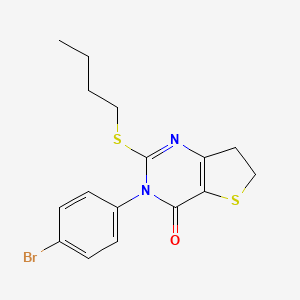 3-(4-bromophenyl)-2-(butylthio)-6,7-dihydrothieno[3,2-d]pyrimidin-4(3H)-one