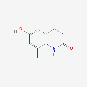 molecular formula C10H11NO2 B2400290 6-hydroxy-8-methyl-3,4-dihydroquinolin-2(1H)-one CAS No. 1239768-83-2