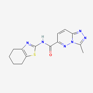 3-Methyl-N-(4,5,6,7-tetrahydro-1,3-benzothiazol-2-yl)-[1,2,4]triazolo[4,3-b]pyridazine-6-carboxamide