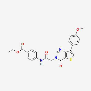 ethyl 4-({[7-(4-methoxyphenyl)-4-oxothieno[3,2-d]pyrimidin-3(4H)-yl]acetyl}amino)benzoate