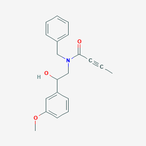 N-benzyl-N-[2-hydroxy-2-(3-methoxyphenyl)ethyl]but-2-ynamide