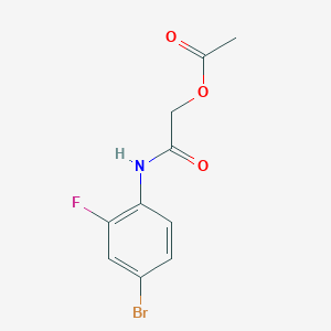 molecular formula C10H9BrFNO3 B2400326 [2-(4-Bromo-2-fluoroanilino)-2-oxoethyl] acetate CAS No. 474806-63-8