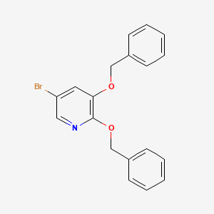 molecular formula C19H16BrNO2 B2400336 2,3-Bis(benzyloxy)-5-bromopyridine CAS No. 2070896-44-3