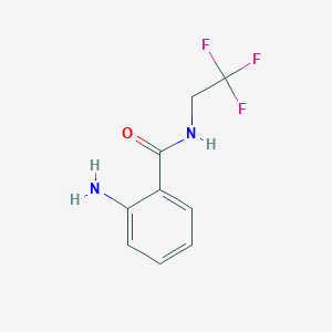 molecular formula C9H9F3N2O B2400340 2-amino-N-(2,2,2-trifluoroethyl)benzamide CAS No. 869629-11-8