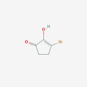 molecular formula C5H5BrO2 B2400343 3-Bromo-2-hydroxy-2-cyclopenten-1-one CAS No. 3019-83-8