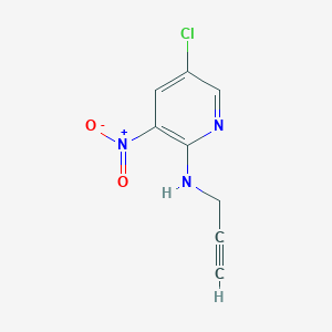 molecular formula C8H6ClN3O2 B2400354 5-chloro-3-nitro-N-(prop-2-yn-1-yl)pyridin-2-amine CAS No. 1540267-02-4