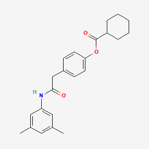 4-[2-(3,5-Dimethylanilino)-2-oxoethyl]phenyl cyclohexanecarboxylate