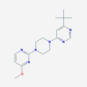 2-[4-(6-Tert-butylpyrimidin-4-yl)piperazin-1-yl]-4-methoxypyrimidine