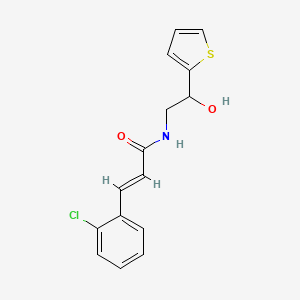 (E)-3-(2-chlorophenyl)-N-(2-hydroxy-2-(thiophen-2-yl)ethyl)acrylamide