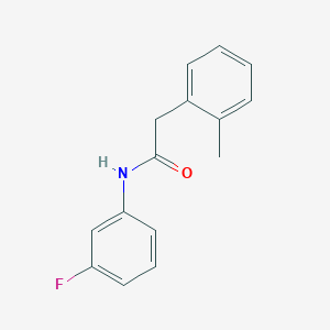 molecular formula C15H14FNO B240038 N-(3-fluorophenyl)-2-(2-methylphenyl)acetamide 
