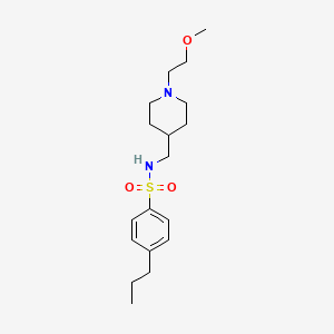 N-((1-(2-methoxyethyl)piperidin-4-yl)methyl)-4-propylbenzenesulfonamide