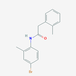 molecular formula C16H16BrNO B240039 N-(4-bromo-2-methylphenyl)-2-(2-methylphenyl)acetamide 