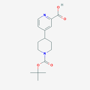 4-[1-(Tert-butoxycarbonyl)-4-piperidinyl]-2-pyridinecarboxylic acid