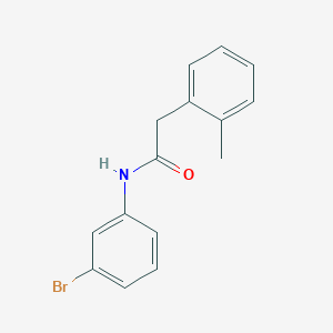 molecular formula C15H14BrNO B240041 N-(3-bromophenyl)-2-(2-methylphenyl)acetamide 