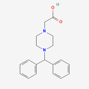 molecular formula C19H22N2O2 B2400413 (4-Benzhydryl-piperazin-1-yl)-acetic acid CAS No. 157665-24-2