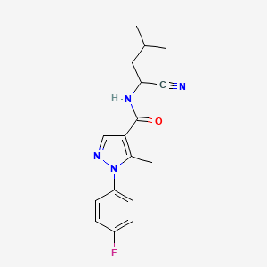 N-(1-cyano-3-methylbutyl)-1-(4-fluorophenyl)-5-methyl-1H-pyrazole-4-carboxamide