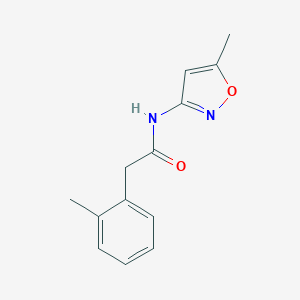 molecular formula C13H14N2O2 B240043 N-(5-methyl-3-isoxazolyl)-2-(2-methylphenyl)acetamide 