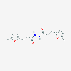 molecular formula C16H20N2O4 B2400432 3-(5-甲基呋喃-2-基)-N'-(3-(5-甲基呋喃-2-基)丙酰基)丙烷酰肼 CAS No. 496020-94-1