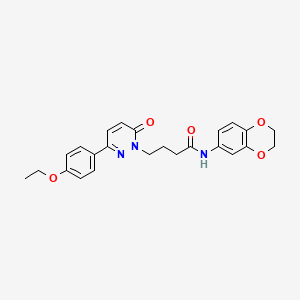 N-(2,3-dihydrobenzo[b][1,4]dioxin-6-yl)-4-(3-(4-ethoxyphenyl)-6-oxopyridazin-1(6H)-yl)butanamide
