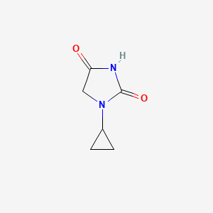 molecular formula C6H8N2O2 B2400463 1-Cyclopropylimidazolidine-2,4-dione CAS No. 1178392-11-4