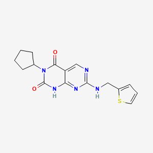 3-cyclopentyl-7-[(2-thienylmethyl)amino]pyrimido[4,5-d]pyrimidine-2,4(1H,3H)-dione