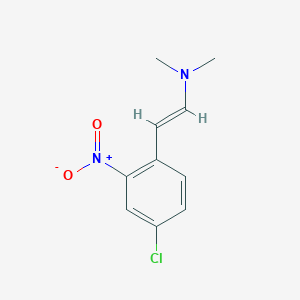 molecular formula C10H11ClN2O2 B2400477 (E)-2-(4-chloro-2-nitrophenyl)-N,N-dimethylethenamine CAS No. 32989-56-3