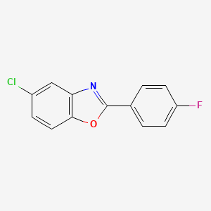 molecular formula C13H7ClFNO B2400487 5-Chloro-2-(4-fluorophenyl)-1,3-benzoxazole CAS No. 212758-57-1