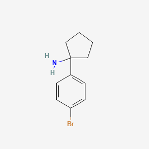 molecular formula C11H14BrN B2400488 1-(4-溴苯基)环戊胺 CAS No. 1094341-13-5