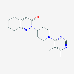 molecular formula C19H25N5O B2400503 2-[1-(5,6-Dimethylpyrimidin-4-yl)piperidin-4-yl]-5,6,7,8-tetrahydrocinnolin-3-one CAS No. 2380143-47-3