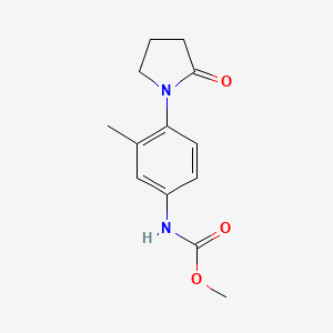 Methyl (3-methyl-4-(2-oxopyrrolidin-1-yl)phenyl)carbamate