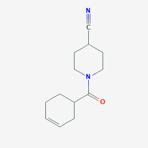 1-(Cyclohex-3-ene-1-carbonyl)piperidine-4-carbonitrile