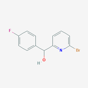 molecular formula C12H9BrFNO B2400552 (6-Bromopyridin-2-yl)(4-fluorophenyl)methanol CAS No. 875562-77-9