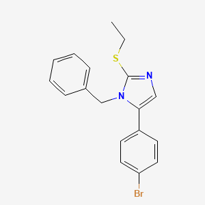 1-benzyl-5-(4-bromophenyl)-2-(ethylthio)-1H-imidazole