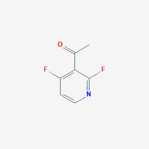 molecular formula C7H5F2NO B2400576 CC(=O)c1c(F)ccnc1F CAS No. 2375259-06-4