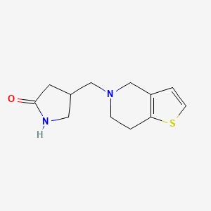 4-((6,7-dihydrothieno[3,2-c]pyridin-5(4H)-yl)methyl)pyrrolidin-2-one